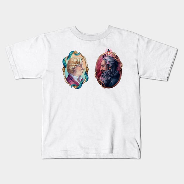 Side by Side Kids T-Shirt by Molly11